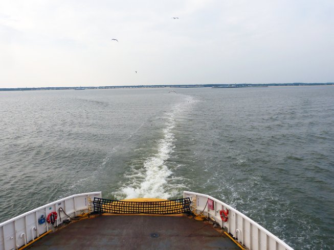 View from the stern